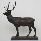 Gustav Reissmann, Hirsch Skulptur eines Hirsches
