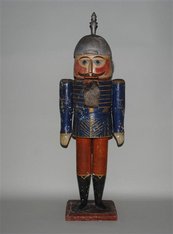 Sächsischer Soldat mit Pickelhaube Mann mit Helm und Uniform