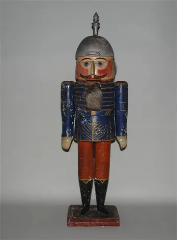 Sächsischer Soldat mit Pickelhaube Mann mit Helm und Uniform